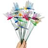 Rikyo Libellula da giardino con bastoncini, libellula finta 3D rimovibile, 25,4 cm, impermeabile, con testa agitante, decorazione da giardino per esterni, regali stravaganti di Natale per la scuola materna