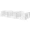 vidaXL Gabbione con Letto Fiori Acciaio Vaso 270x90x50 cm Portafiori Giardino
