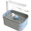 Generico Bagno Pappagalli,Fontana d'Acqua a Prova di Schizzi con Spina | Fontana per Bagno Pappagalli - Per Giardino, Cortile, Terrazza, Balcone, Deck, Patio, All'Aperto, Fuori, Area Esterna E Spazio Esterno
