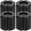 Toyvian Boccole per Decespugliatore 4 Pezzi PE per Tubi Alluminio 26 28mm | Adatte a Tubi in Alluminio da 26 e 28mm, Colore Nero, Uso Versatile, Montaggio Semplice