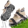 URAQT Scarpe Chiodate per Areazione Prato e Giardino, 42mm Arieggiatore Scarpe con Cinghie Regolabili, Sandalo Aeratore Scarpe da Prato, Arieggiatore Prato Scarpe, Scarpe per Arieggiare Il Prato,Nero