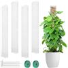 JORON 4 pali di muschio in plastica da 61 cm per piante monstera, pali per piante rampicanti, supporto per piante da interno, funzionano con muschio di sfagno, cravatte da giardino