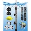 LAOYE Riscaldamento per Acquario 200 W Barra Riscaldante per Acquario 120-200 L Temperatura Regolabile Riscaldatore per Acquario con Indicatore Luminoso, Ventosa, Protezione, per Acquari e Serbatoi