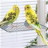 ZYYRSS Piattaforme di riposo per pappagalli in acciaio inox, supporto per pappagalli e calopsitte, per la casa e negozi di animali, piattaforma multifunzionale per pesce persico