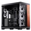 JONSBO Case Jonsbo TK-4 Wood Vetro temperato Midi-Tower ATX Nero [TK-4 W/Black]