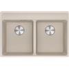 Franke Lavello da Incasso Fragranite 2 Vasche 76 x 51 cm con Banco Miscelatore Maris Sahara Franke MRG 620-35-35 TL 114.0661.679