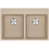 Franke Lavello da Incasso Fragranite 2 Vasche 76 x 51 cm con Banco Miscelatore Maris Avena Franke MRG 620-35-35 TL 114.0661.681