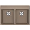 Franke Lavello da Incasso Fragranite 2 Vasche 76 x 51 cm con Banco Miscelatore Maris Oyster Franke MRG 620-35-35 TL 114.0661.680