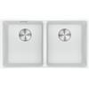 Franke Lavello da Incasso Fragranite 2 Vasche 76 x 44 cm Maris Bianco Franke MRG 620-35-35 114.0661.686