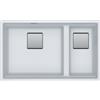 Franke Lavello da Incasso Fragranite 2 Vasche Sottotop 76 x 46 cm Kubus 2 Bianco Franke KNG 120 125.0529.874