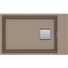 Franke Lavello da Incasso Fragranite Monovasca Sottotop 76 x 46 cm Kubus 2 Vasca 62 x 42 cm Oyster KNG 110-62 Franke 125.0529.613