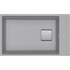 Franke Lavello da Incasso Fragranite Monovasca Sottotop 76 x 46 cm Kubus 2 Vasca 62 x 42 cm Stone Grey Franke KNG 110-62 125.0529.855