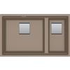 Franke Lavello da Incasso Fragranite 2 Vasche Sottotop 76 x 46 cm Kubus 2 Oyster Franke KNG 120 125.0529.872