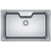 Franke Lavello da Incasso Sopra Top Acciaio Inox Monovasca 81 x 51 cm con Banco rubinetteria Bell Franke BCX 610-81 101.0693.352