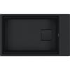 Franke Lavello da Incasso Fragranite Monovasca Sottotop 76 x 46 cm Kubus 2 Vasca 62 x 42 cm Black Matt Franke KNG 110-62 125.0718.491