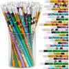 JOYIN Set di 48 matite di Halloween con gomme in 6 design, matite in legno, matite colorate a tema, set di cancelleria per bambini, bambine e bambini (Multicolore)