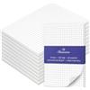 Fantastino® Block Notes A6 a Quadretti - 10 Pezzi. Piccoli, 500 Fogli (50 per Blocco) Carta Premium 90 g/m². Blocco Note, Fogli per Appunti, Blocco a Strappo per Ufficio, Casa, Scuola, Università.