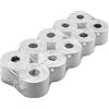 Netuno 10 rotoli di carta termica per stampanti 28 mm x 13 mm x 40 mm 25 m rotoli termici registratori di cassa rotoli scontrino fiscale carta termica per stampanti termiche
