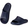 JOMIX Ciabatte Uomo Slip On Estive, Pantofole in Gomma EVA Antiscivolo e Confortevoli, Scarpe da Spiaggia e Piscina per Uso Quotidiano e Casa Navy,43/44 EU