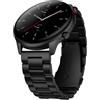 Suuira Cinturino Compatibile con Amazfit GTR 4/3 / 3 Pro / 2 / 2e / Stratos 2 / 2S / 3, Cinturino di Ricambio Acciai Inossidabili Compatibile con Amazfit Bip 5 / Balance (Nero)