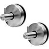 YZJJYG 2 ganci a ventosa 304 in acciaio inox extra forte, gancio asciugamano da bagno non perforato, facile da installare, con potente ventosa di aspirazione, ideale per accessori da bagno e cucina a