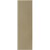 Esseci Pannelli Decorativi Murali Acustici Fonoassorbenti in Legno, Pannelli Decorativi con Listelli in Legno per Isolamento Acustico e Riduzione del Rumore (Teak, 300cm)