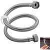 Dathjree Tubo Flessibile in Acciaio Inox 150 cm, Tubo Armato 1/2 pollice, Prolunga di Collegamento Acqua in Acciaio Inox 304, Tubo di Collegamento per Rubinetto e Miscelatore