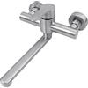 Treeisland Rubinetto da Parete Bagno Lavabo, Girevole a 360°, in Acciaio Inox, per Acqua Fredda e Calda