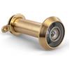GANZTECH 1 pezzo oro 12mm(diametro del tubo),25mm(testa),35-60mm(lunghezza),copertura posteriore staccabile a 200 gradi in ottone massiccio,adatto a diverse porte.