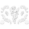 HEXIM Perfect HEXIM Ornamento in PU - grande selezione, 173x328mm stucco, scultura decorativa antiurto - decorazione per parete e soffitto (G2334L+R) Decorazione murale, arti e mestieri