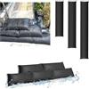 Estresen Assorbitore di perdite d'acqua, 6 m, barriera d'acqua per inondazioni senza sabbia sacchi di sabbia assorbenti per garage, porte, patio, cantina, serpenti assorbenti per pioggia pesante
