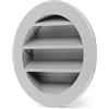 calimaero® WSGG Griglia Aerazione Tonda 80mm Griglia Ventilazione con Zanzariera Fusione di Alluminio Griglia di Ventilazione per Case Mobili, Casette da giardino, Stabile ai raggi UV, Antiruggine