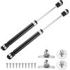 QUARKZMAN 10 Pollici 50N/10lb Ammortizzatore a Gas, Molla a Gas, Letto, Pavimento, Sportello di Accesso, Mobile TV, Coperchio della Scatola (Nero, Set di 2)