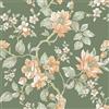 Skyblur Carta Da Parati Floreale Verde Adesiva Muro 44.5x260cm Oggiorno | carta da parati camera da letto carta moderna adesiva per mobili decorazioni parete adesivi murali decorazione da parete