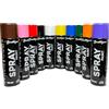 Bastelzone Set di colori spray, 10 colori da 200 ml, ad asciugatura rapida: Nero, Bianco, Blu, Verde, Rosso, Giallo, Viola, Arancione, Rosa, Marrone (10 Colori)