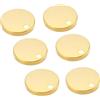 Sotbnna 6 copricerniere copriwater in acciaio inox, 60 mrm, colore: oro