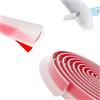 FINELYCR Barriera Doccia Ferma Acqua, 1 M Guarnizione Doccia Sottoporta, PE Guarnizione Doccia, Autoadesivo Guarnizioni Box Doccia, per Bagno e Cucina