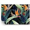 ARTTOR Carta da parati Vinile in TNT Premium Canvas - Pianta tropicale fiore - 100x70 cm - Fotomurali Decorazione Murale Moderna Poster gigante XXL Camera da letto - WF3AA100x70-5093