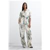Desigual, Pantaloni stampati a gamba ampia, Donna, Viscosa, Bianco, L
