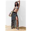 Desigual, pareo all'uncinetto con paillettes, Donna, Nero, U
