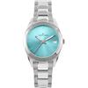 JACQUES LEMANS - Date watch Derby - Quartz movimento dell'orologio - Spessore della cassa: 7.8 mm - Acciaio inossidabile - Thin Turquoise - Steel - 10 ATM