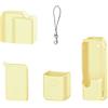 Generic Custodia in silicone per Osmo Pocket 4, set di protezione completa con copriobiettivo, manicotto per lo schermo e cordino per esterni e viaggi