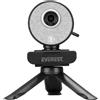 Everest SC-HD09 1080P Full HD Auto Tracking Treppiede sensibile al movimento e Webcam con microfono Webcam USB PC, nero