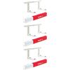 Fischer Staffe per Climatizzatore Unità Esterna KLIMA KLIK 420, Lunghezza Braccio Mensole 420 mm, Include Tasselli Fischer Originali e Piedini Antivibranti (Confezione da 3)