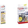 tesa Insect Stop ALU COMFORT zanzariera per porte - zanzariera con cornice in alluminio e Clear View - antracite, 100 cm x 220 cm + set di adattatori per zanzariera tesa Insect Stop antracite