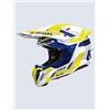 AIROH TWIST 3 DYNASTY BLUE/YELLOW GLOSS Casco Cross
