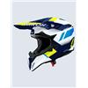 AIROH WRAAAP VISION YELLOW/BLUE GLOSS Casco Cross