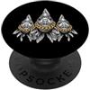 Cool 3 Hip Hop Trio Street Gold Chain Fu Goldfish Koi Rap Old School Retro Streetwear anni '80 '90 Tre PopSockets PopGrip Adesivo