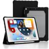 TOPESCT Custodia per iPad 9/8/7 da 10,2 pollici (versione 2021/2020/2019, 9a/8a/7a generazione), accensione e spegnimento automatico, forte copertura magnetica antiurto con guscio posteriore rigido