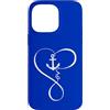 Anchor Heart Infinity Nautical Love Ocea Custodia per iPhone 14 Pro Max Anchor Heart Infinity Love Nautical Anchor Lover Donna Uomo